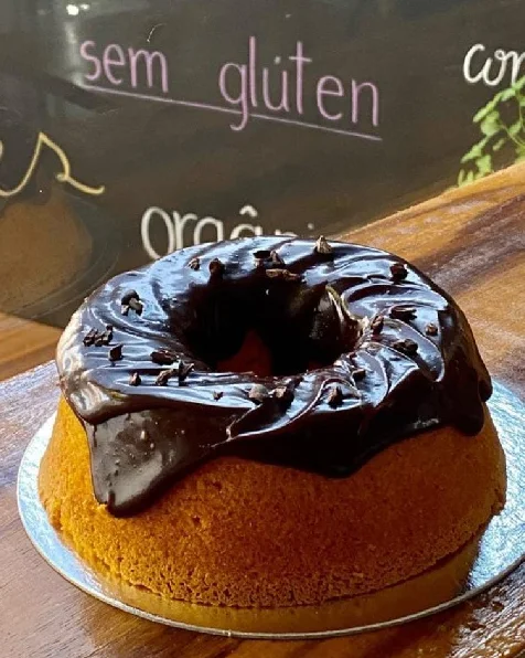 Bolo de Cenoura com Ganache, Vivaz Sem Glúten